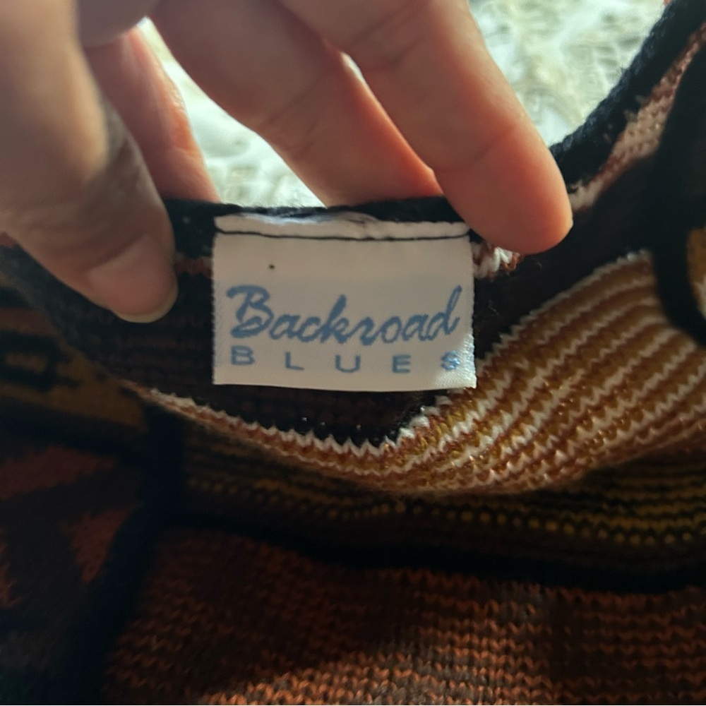Vtg Backroad Blues Womens Western Aztec Print Ves… - image 3